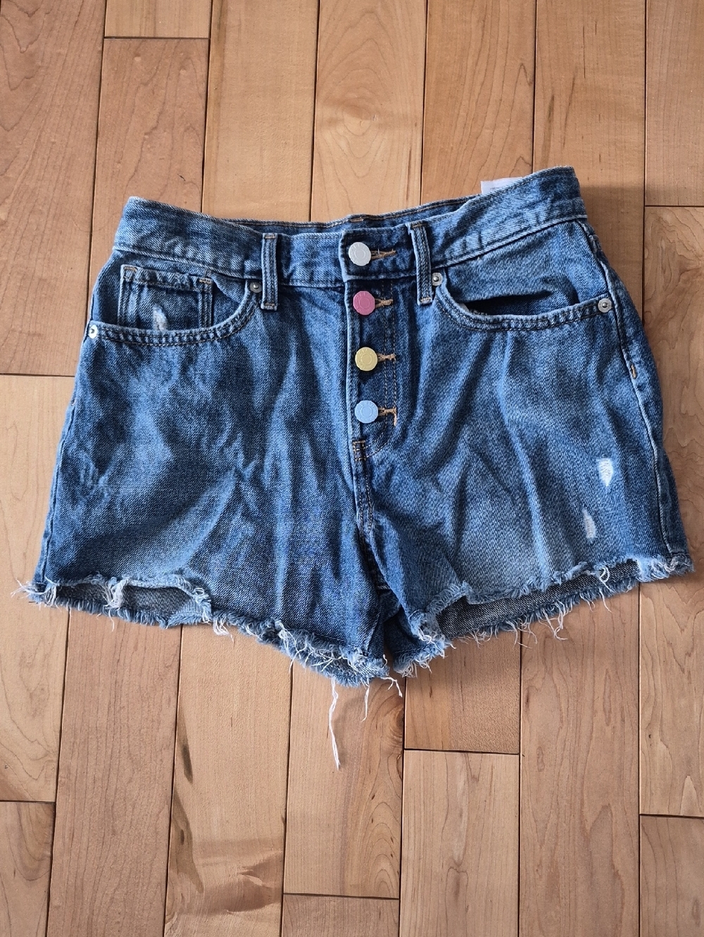 Girls Size 14 Old Navy Denim Frayed Hem Shorts